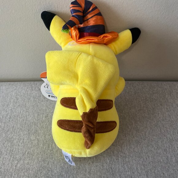 NWT Limited Edition Pokémon Halloween Pikachu Plush with Witch Hat 9" 2019 - Picture 3 of 11